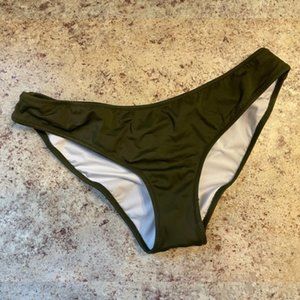 VS PINK - Army Green Scrunch Bikini Bottoms